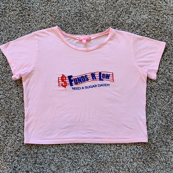 Dolls Kill Tops - Funds R Low Sugar Thrillz Dolls Kill M Crop Top